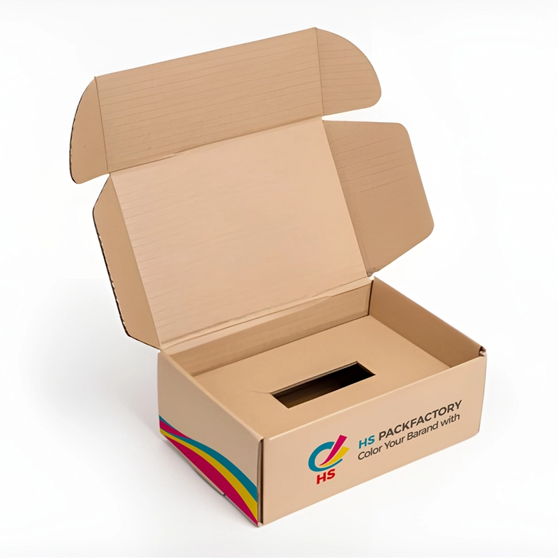 Custom corrugated boxes with inserts for PR kits skincare sets electronics accessories and retail product packaging