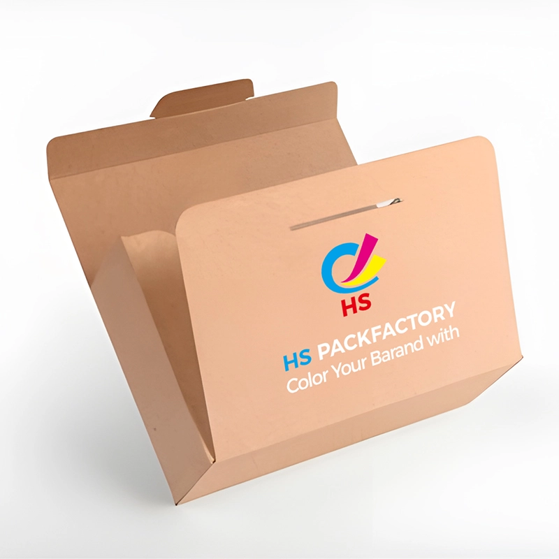 Offener Faltkarton aus Wellpappe für flache Produktverpackungen