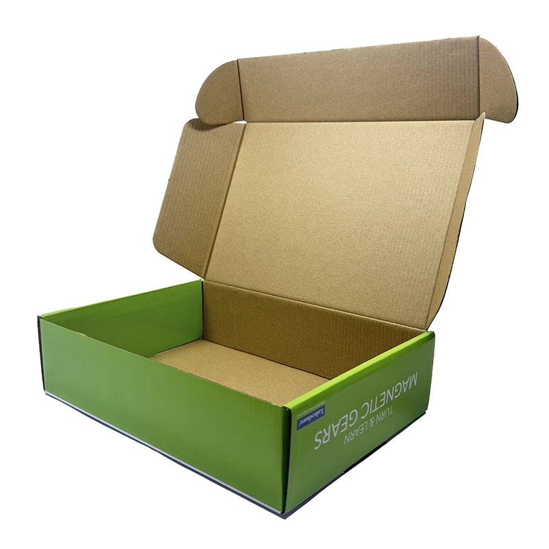 Caja de cartón corrugado abierta para embalajetar el producto