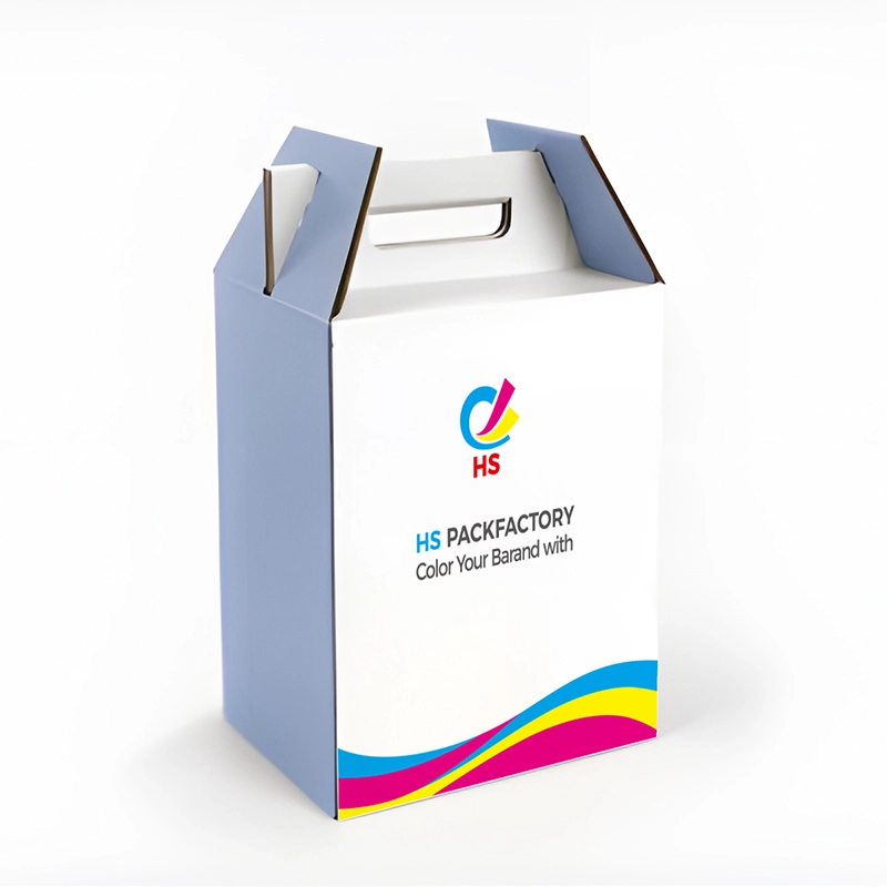 Individuelle Weintragebox aus Wellpappe, Vorderansicht