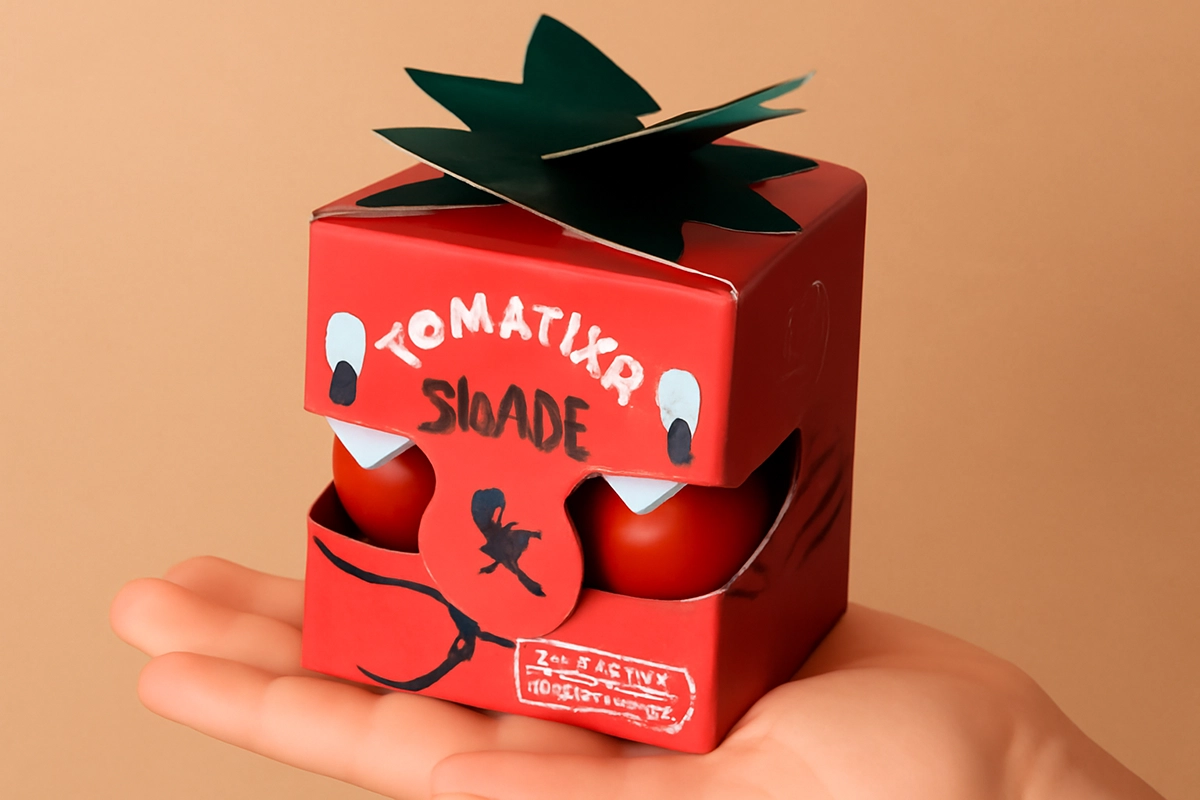 Custom printed food folding carton for snack and beverage packaging