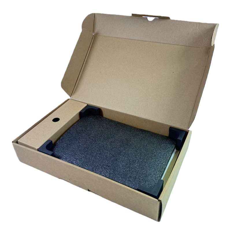 Custom mixed material box inserts combining foam and printed paperboard