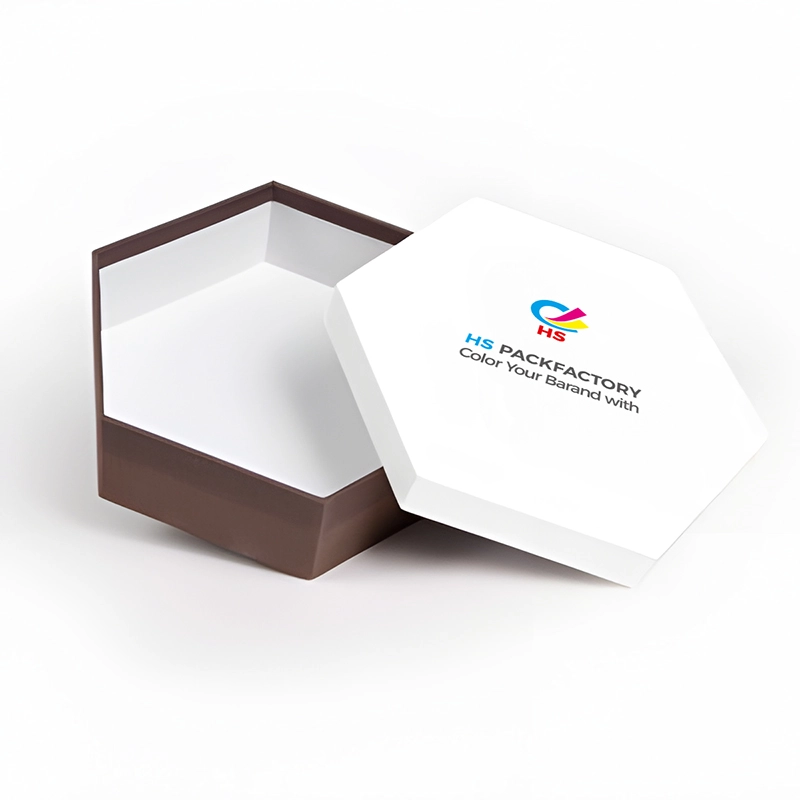 Open custom shaped rigid packaging box for special product presentation