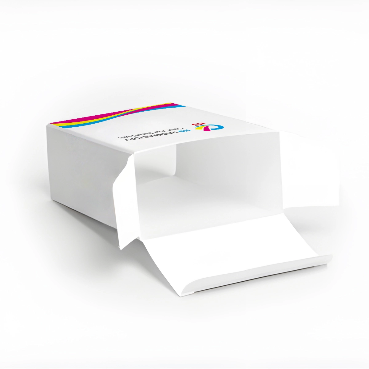Open structuurweergave van aangepaste tuck-end sleeve vouwdoos voor retailkartonnen verpakkingen
