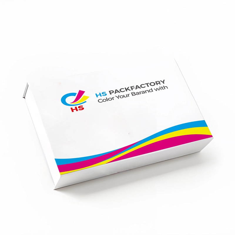 Custom magnetic closure rigid box front view for luxury retail packaging
