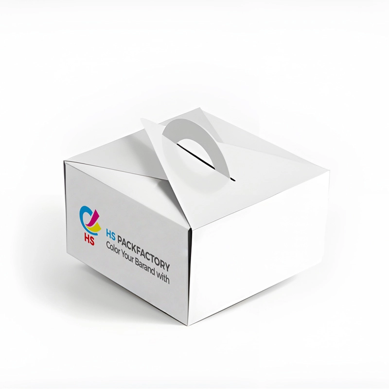 Op maat gemaakte cakebox zonder lijm voor bakkerijverpakking