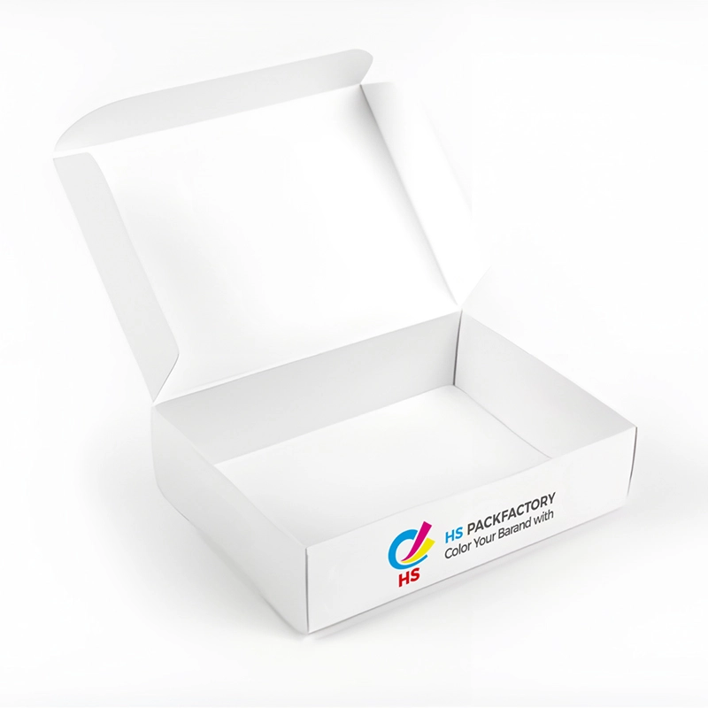 Caja de cartón con tapa enrollable personalizada para embalaje interior de comercio electrónico