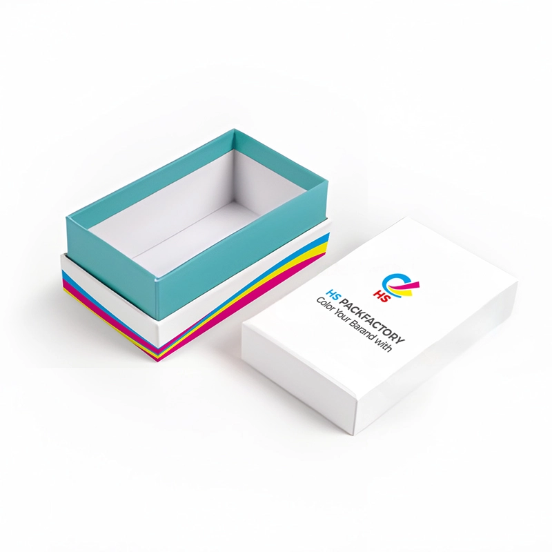 Open shoulder neck rigid box showing inner neck structure