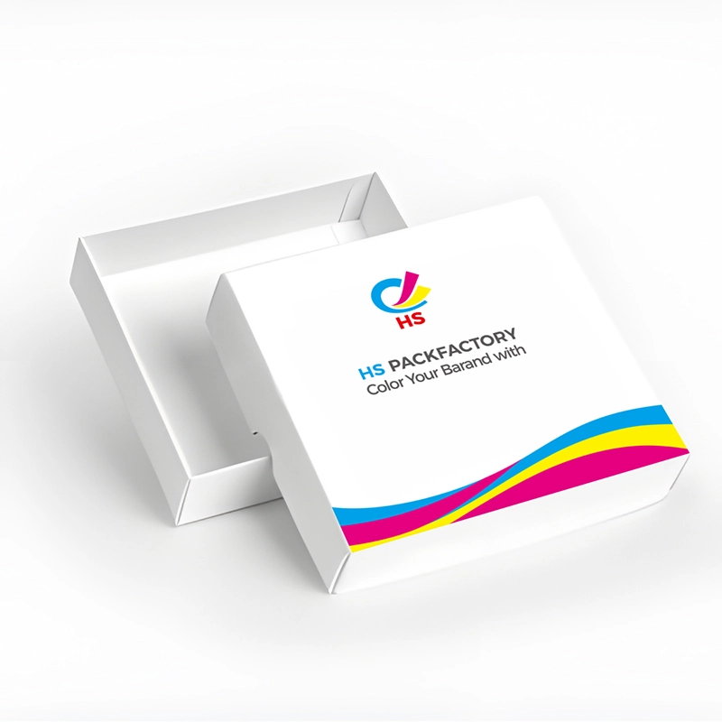 Custom double wall tray open display view for apparel bakery and gift packaging