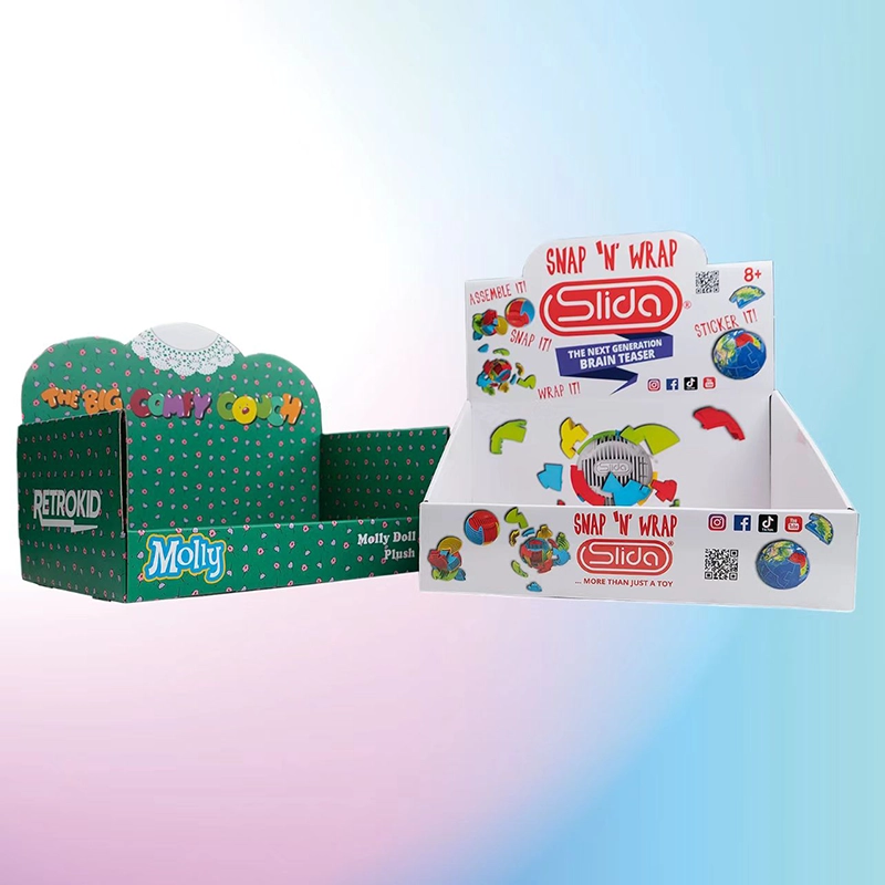 Retail counter display box for beauty and skincare products